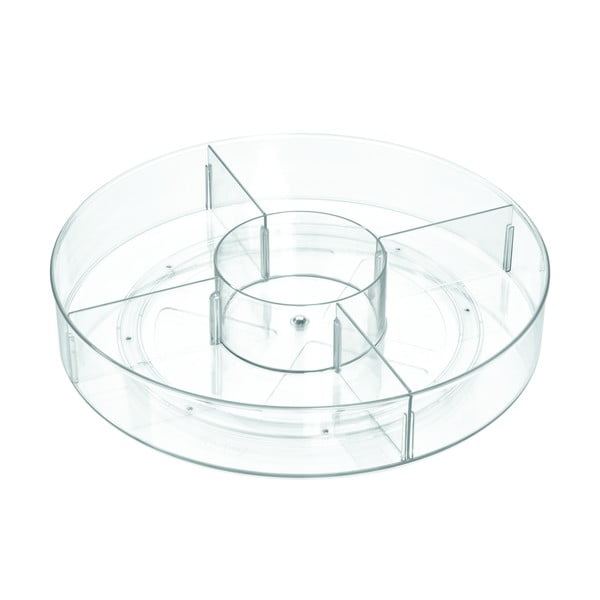 Okrúhly transparentný úložný box iDesign The Home Edit, ⌀ 45,7 cm
