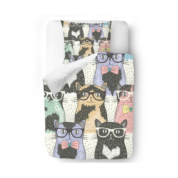 Obliečky Cats with Glasses, 140x200 cm