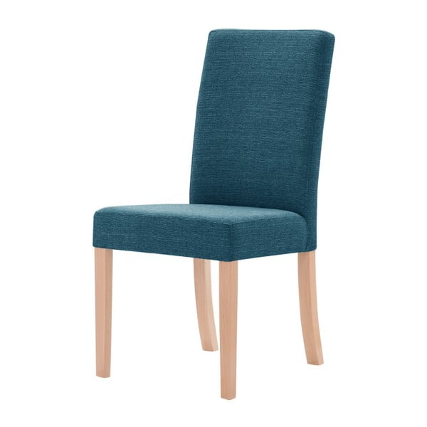 Tyrkysová stolička s hnedými nohami Ted Lapidus Maison Tonka
