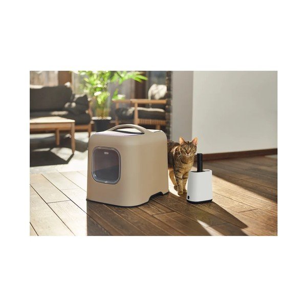 Béžová súprava mačacieho záchodu a lopatky Biala – Rotho-image-3