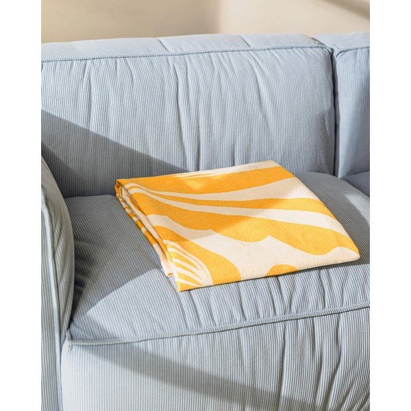 Žltá deka 165x200 cm Lino – noo.ma-image-4