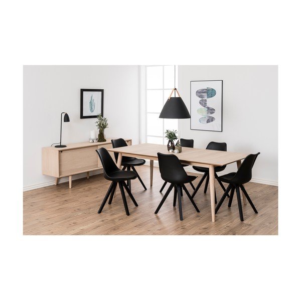 Rozkladací jedálenský stôl s podnožím z dubového dreva Actona Century, 200 x 100 cm-image-4