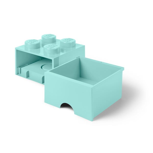Svetlomodrý úložný box štvorec LEGO®-image-3