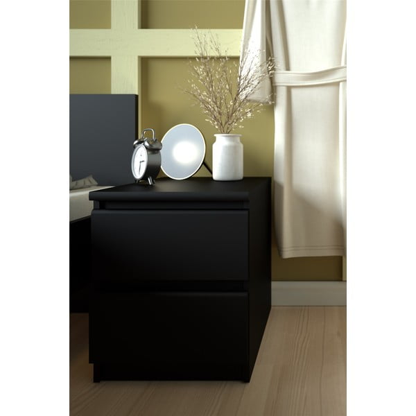 Čierny nočný stolík Naia - Tvilum-image-1