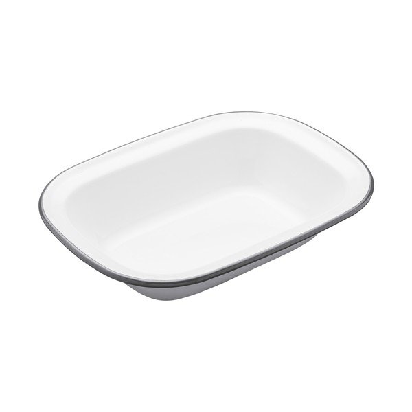 Smaltovaná hranatá forma na koláč Kitchen Craft Living Nostalgia, 24 cm