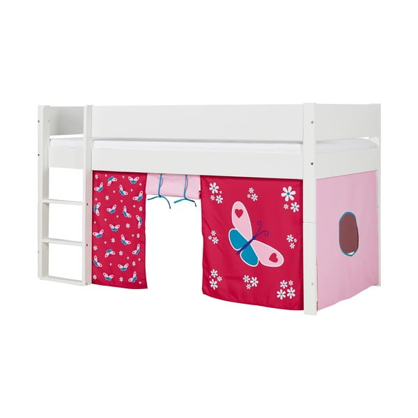 Biela detská poschodová posteľ s bezpečnostnými postrannými peľasťami Manis-h Argos, 90 x 200 cm-image-4