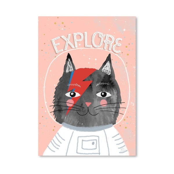 Plagát od Mia Charro - Cat Astronaut