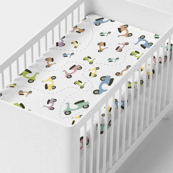 Detská bavlnená plachta Happynois Summer Time, 140 x 70 cm-image-1