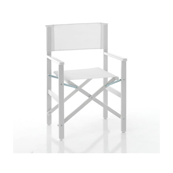 Biela kovová záhradná stolička Milos – Tomasucci