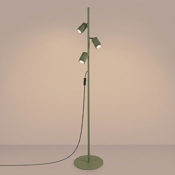 Zelená hliníková stojacia lampa s ohýbateľnou konštrukciou (výška  155 cm) Gleam – Sollux-image-4