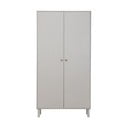 Svetlosivá šatníková skriňa z borovicového dreva 100x195 cm Madu – WOOOD