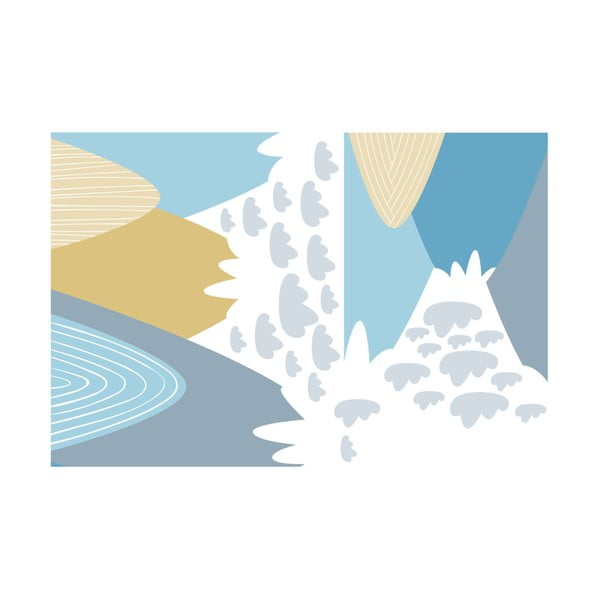 Nástenná samolepka Ambiance Scandinavian Giant Mountains Blanka-image-2