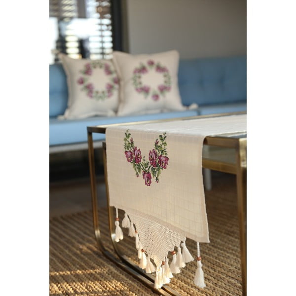 Bavlnený behúň na stôl 45x150 cm Cross - Oyo Concept-image-2