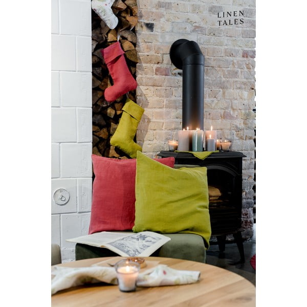 Látková vianočná pančucha Red Pear – Linen Tales-image-4