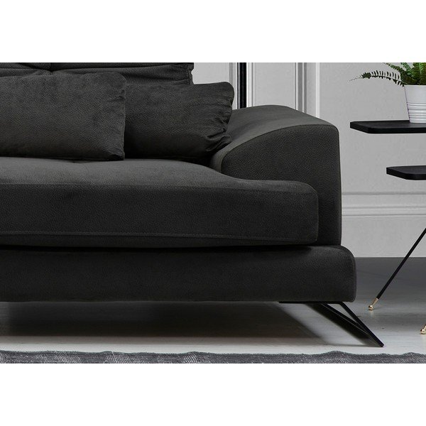 Tmavosivá rohová pohovka (ľavý roh) Frido – Balcab Home-image-4