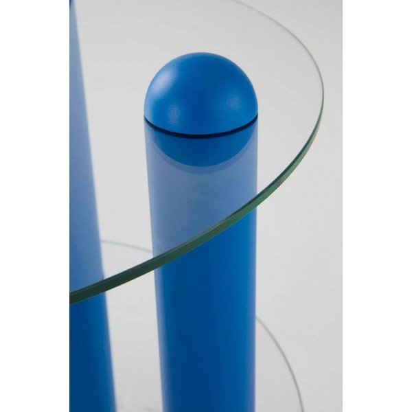 Sklenený okrúhly odkladací stolík ø 48 cm Egan – Jotex-image-2