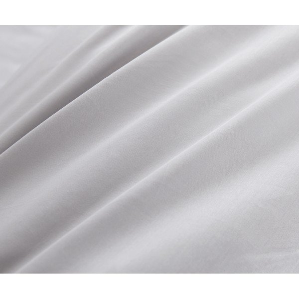 Sivé obliečky z bavlneného saténu Bianca Classic, 135 x 200 cm-image-3