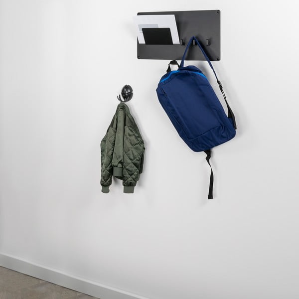 Čierny nástenný plastový háčik Tick – Spinder Design-image-4