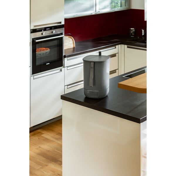 Sivý kompostér Plastia Bokashi-image-1