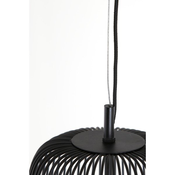 Čierne stropné svietidlo ø 27 cm Rilanu - Light & Living-image-3