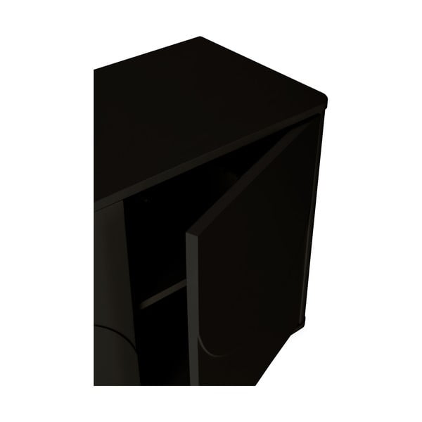 Čierna komoda 180x75x40 cm Solei – MOME-image-4