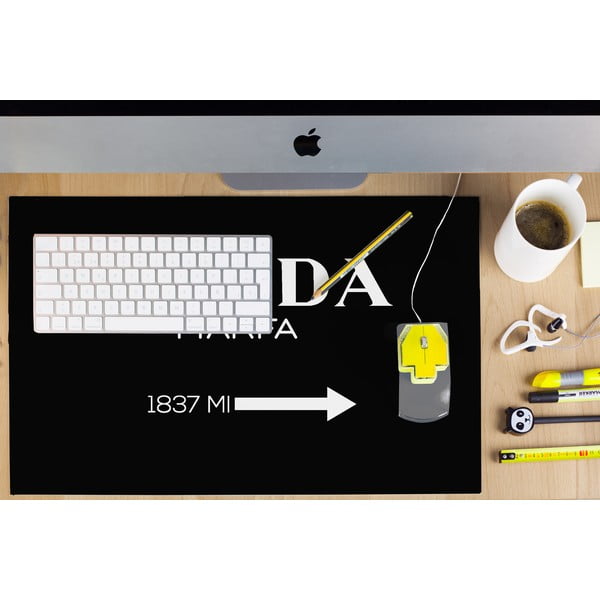 Čierna podložka na stôl Black Prada - Little Nice Things-image-1