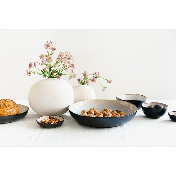 Čierna/béžová kameninová misa ø 32 cm Lunar – Salt&Pepper-image-4