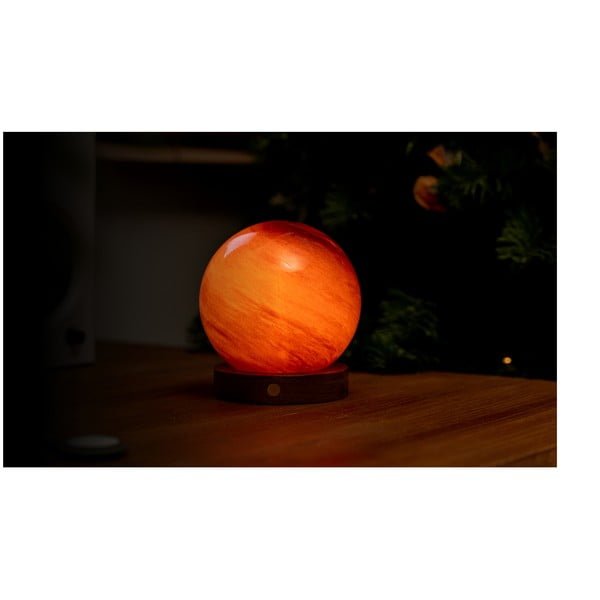 Tmavohnedá svetelná dekorácia na USB ø 12 cm Sand Storm – Gingko-image-3