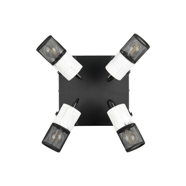 Čiernobiele bodové svietidlo ø 9 cm Tosh – Trio-image-3