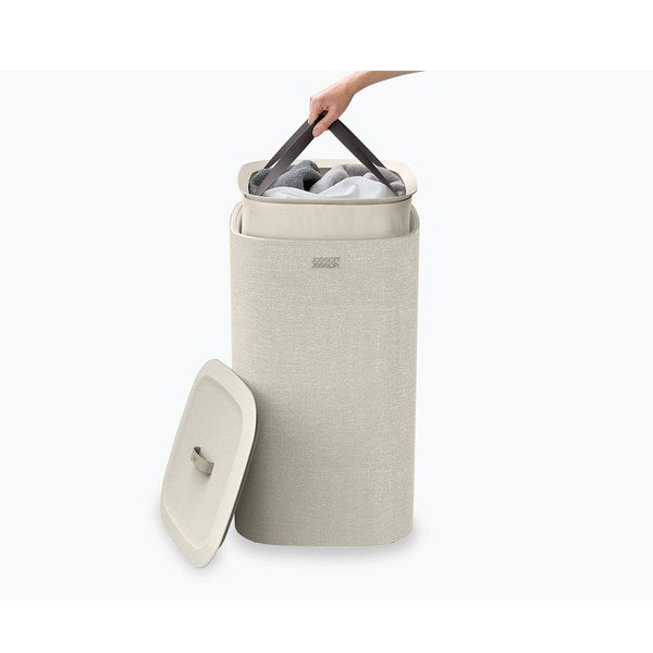 Béžový látkový kôš na bielizeň 60 l Tota One – Joseph Joseph-image-3