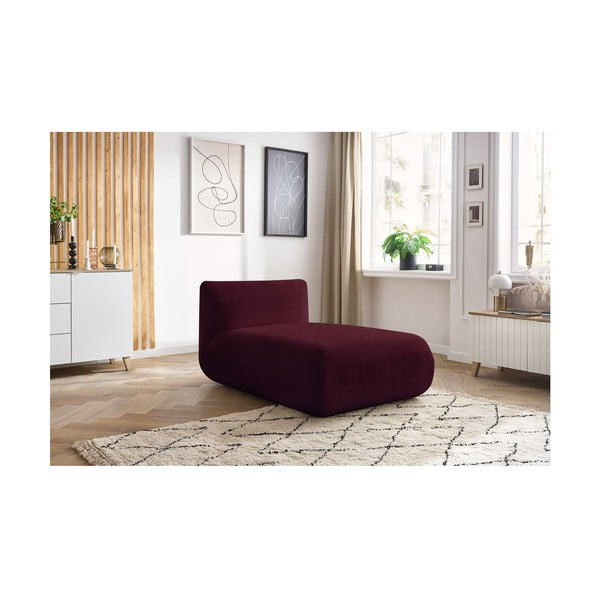 Vínovočervený menčestrový modul pohovky Lecomte - Bobochic Paris-image-3