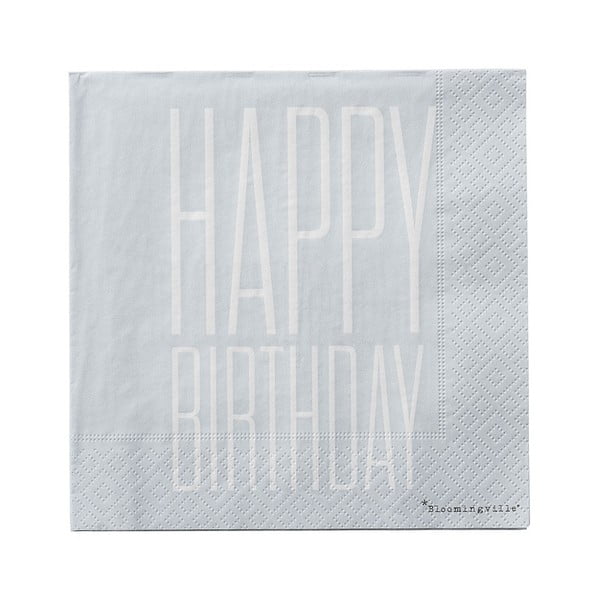 Sada 20 papierových obrúskov Bloomingville Napkin-image-1
