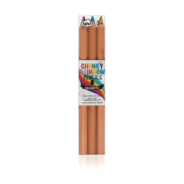 Sada 3 pasteliek npw™ Rainbow Pencils