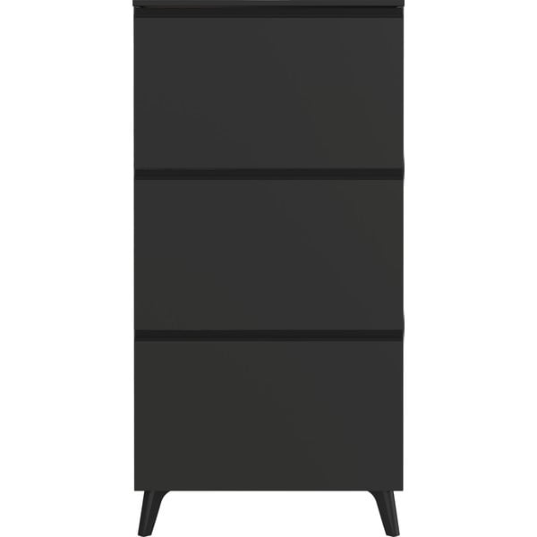 Antracitovosivá výklopná skrinka na topánky Scarpa - Germania-image-1