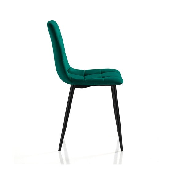 Zelené zamatové jedálenské stoličky v súprave 2 ks Faffy – Tomasucci-image-3