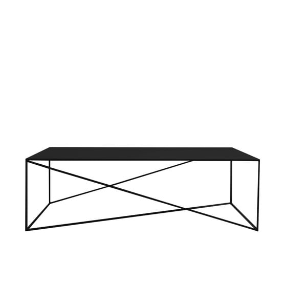 Čierny konferenčný stolík Custom Form Memo, 140 x 80 cm