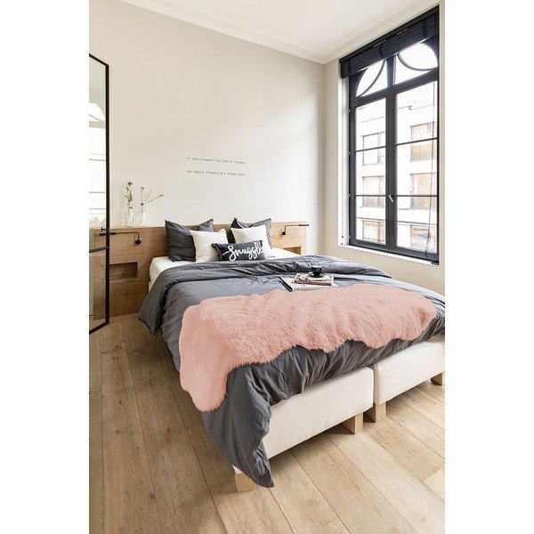 Ružová umelá kožušina Tiseco Home Studio Lambskin, 60 x 180 cm-image-1