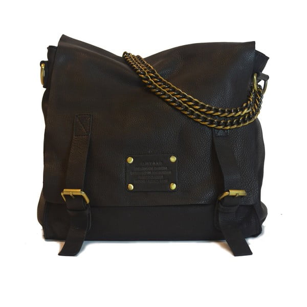 Čierna kožená vintage taška O My Bag Sleazy Jane