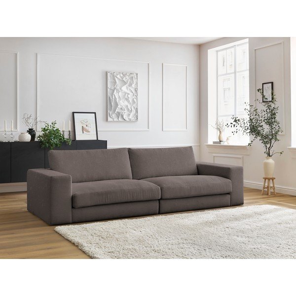 Taupe menčestrová pohovka 274 cm Leonard – Bobochic Paris-image-1