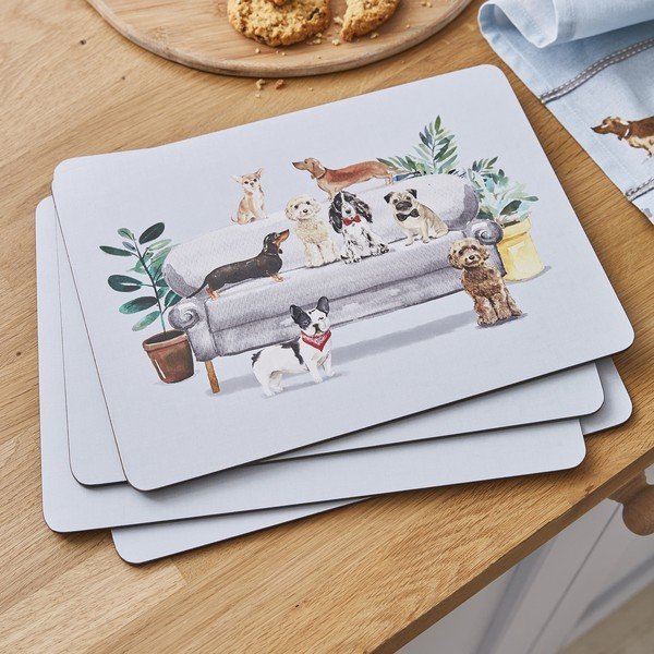 Prestieranie a tácky v súprave 8 ks Curious Dogs – Cooksmart ®-image-1