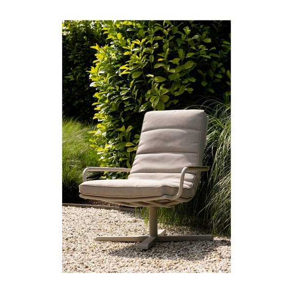 Svetlosivé kovové záhradné kreslo Coosa – Exotan-image-1