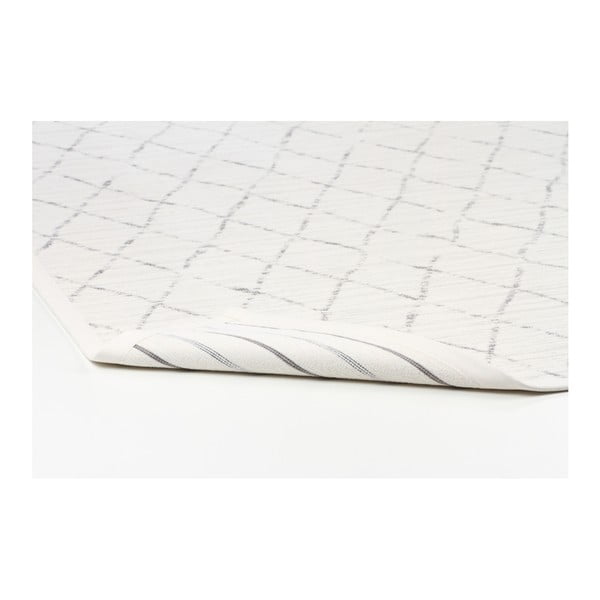 Biely vzorovaný obojstranný koberec Narma Vao, 140 × 200 cm-image-3