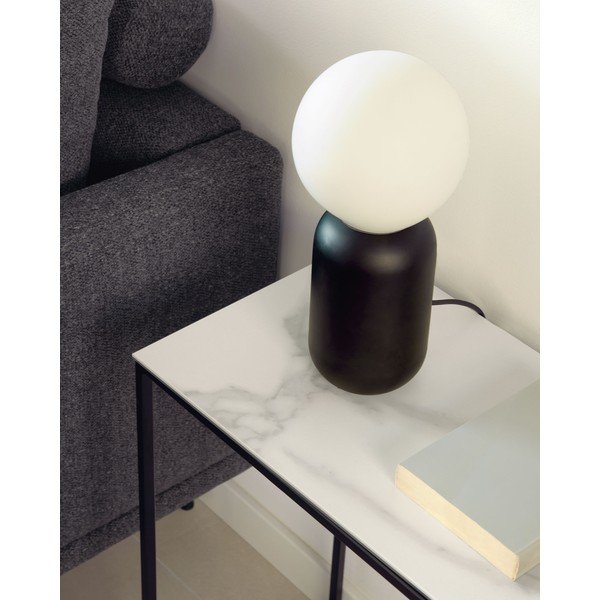 Odkladací stolík s keramickou doskou 30x45 cm Rewena – Kave Home-image-2