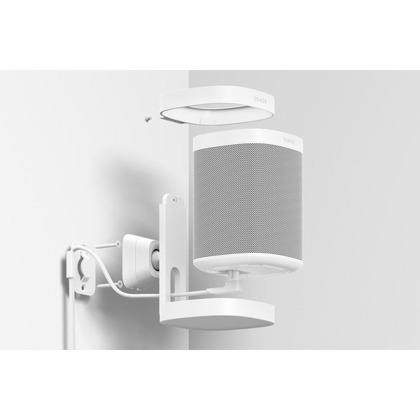 Súprava 2 bielych nástenných podporných systémov na reproduktor Sonos Mount for One-image-1