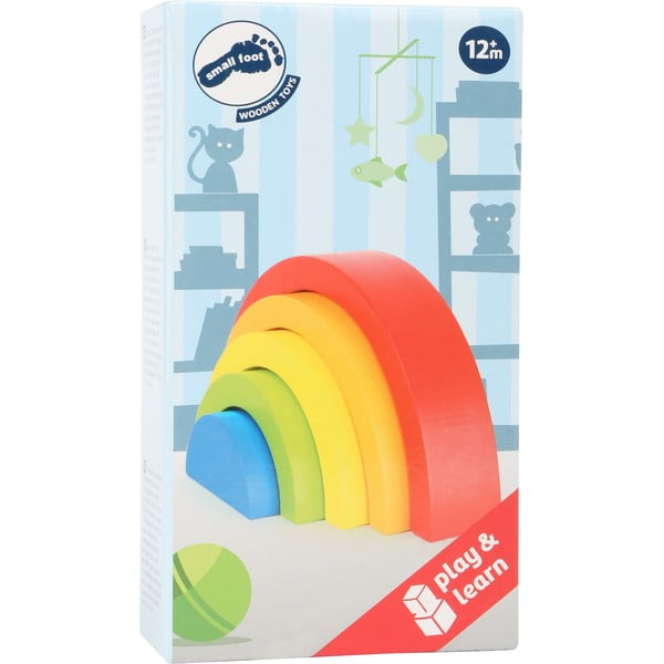 Detská drevená skladacia hra Legler Rainbow-image-1