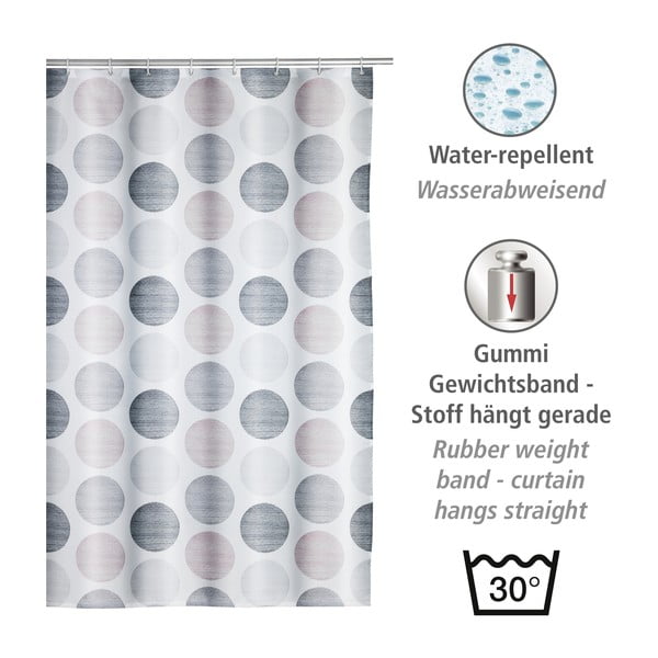 Sprchový záves 180x200 cm Pastel Dots - Wenko-image-3