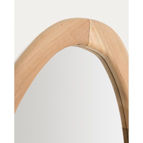 Nástenné zrkadlo s dreveným rámom 60x107 cm Selom – Kave Home-image-2