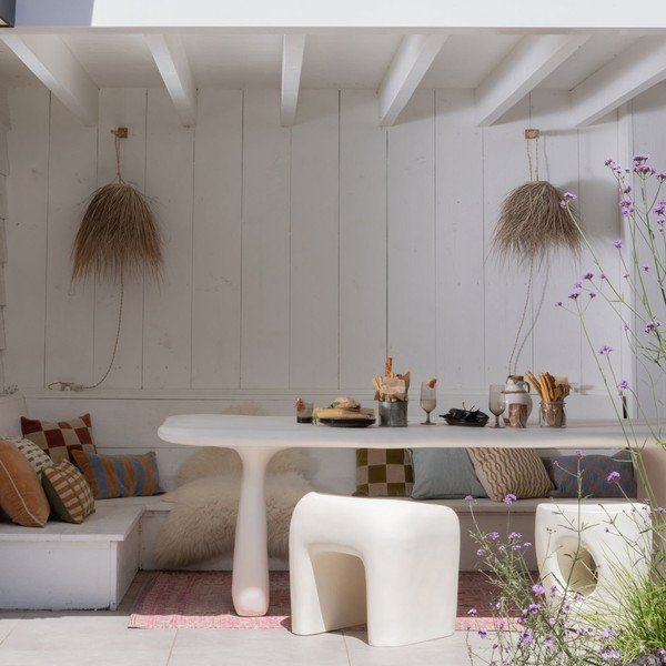 Slonovinová plastová záhradná stolička Nivo – WOOOD-image-4