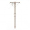 Taupe oceľový nástenný vešiak 65 cm Senza – Spinder Design