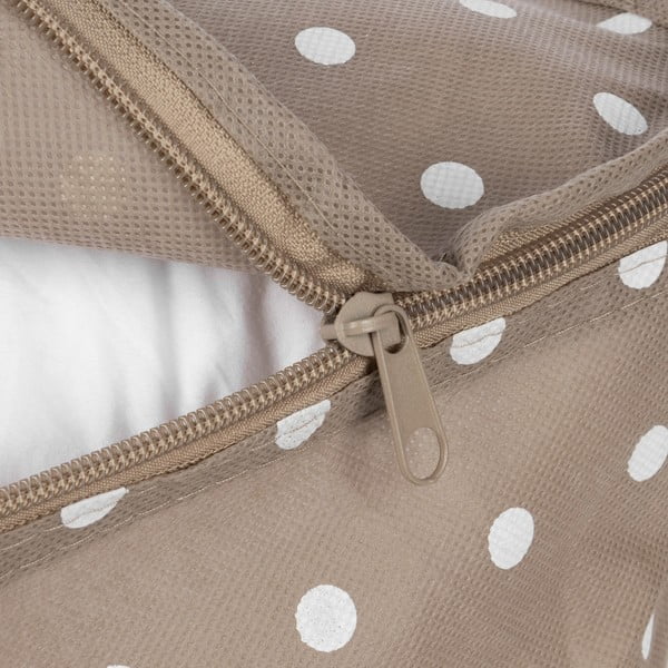 Malý béžový box na uloženie oblečenia Compactor Dots-image-4